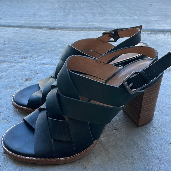 MADEWELL leather block heel sandals - Picture 2 of 4
